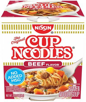 Nissin Cup Noodles Beef Flavor