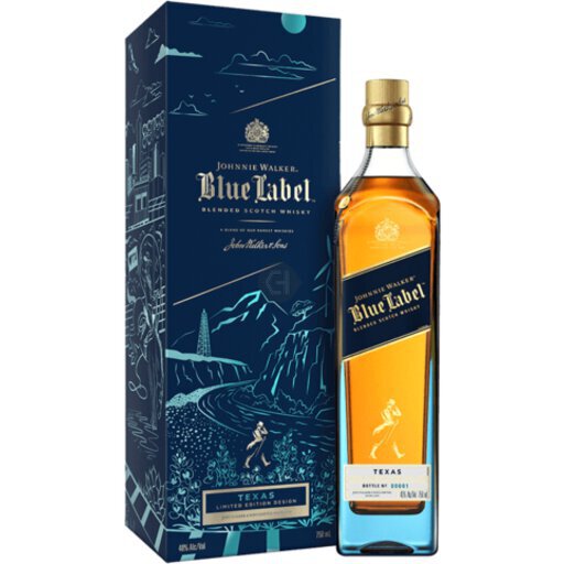 Johnnie Walker Blue Label Limited Edition Design Texas - Oak