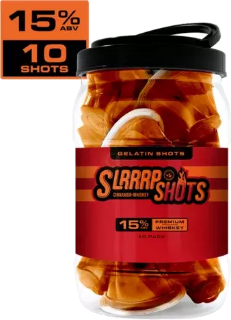 Slrrrp Cinnamon Smooth & Bold Cinnamon Whiskey Gelatn Shots