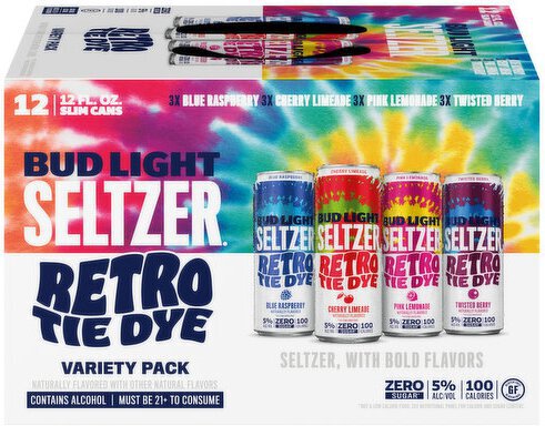 Bud Lt Seltzer Ugly Swtr Retro Summer Retro Tie Dye