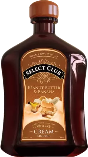 Select Club Peanut Butter Banana Cream Canadian Whiskey 750m