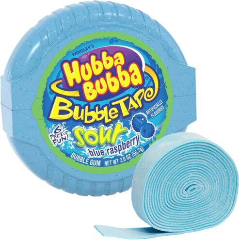 Bubble Tape Sour Flavor Blubble Gum