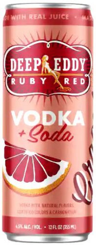 Deep Eddy Ruby Red Grapefruit Vodka & Soda Rtd Singles