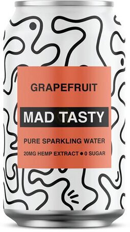 Mad Tasty Grapefruit 20mg Hemp Extract Sparkling Water