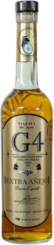 G4 Premium Year Extra Anejo Tequila Limit 1 Per Customer