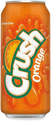 Crush Orange Soda Can
