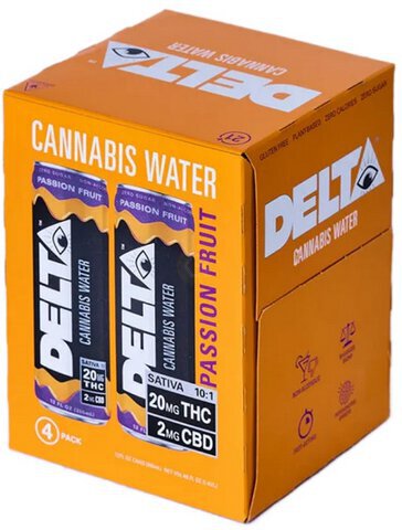 Delta Cannabis Water Passion Fruit