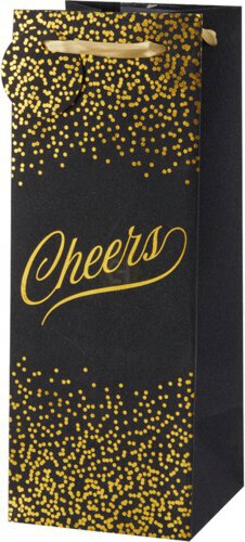True Gift Bag Cheers Black And Gold