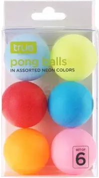Assorted Neon Pong Balls