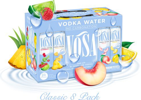 Vosa Vodka Water Variety