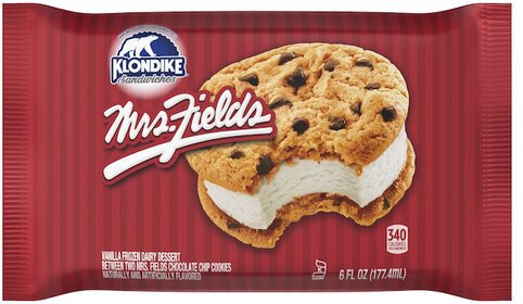 Breyers Mrs Fields Ice Cream Cookie Sandwich