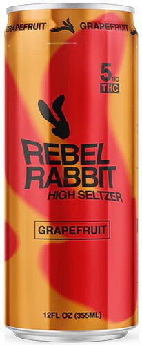 Rebel Rabbit 5mg Mild Hare Grapefruit Thc Seltzer