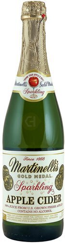 Martinelli's Gold Medal Sparkling Apple Cider 100 Juice Glass