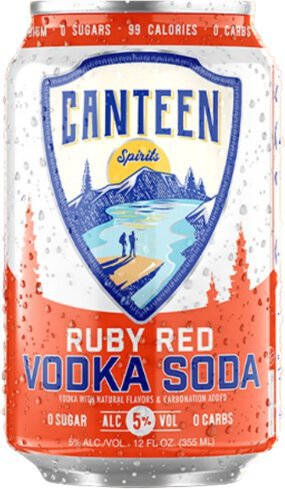 Canteen Spirits Vodka Soda Ruby Red Grapefruit