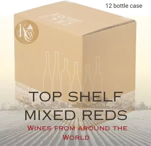 MIX CASE TOP SHELF RED WINES 12 BOTTLES