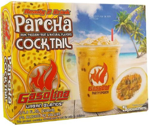 Gasolina Parcha Cocktail 5/200 Ml 9 Alc By Vol