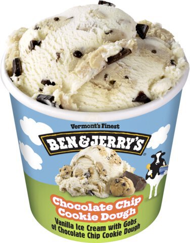 Ben & Jerrys Chocolate Chip Cookie Dough Ice Cream Pt