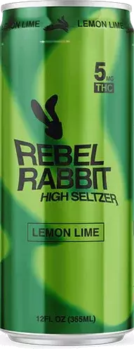 Rebel Rabbit Mild Hare Lemon Lime THC Seltzer