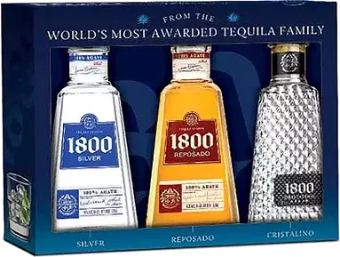 Silver Reposado Cristalino Tequila Gift Set