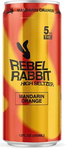 Rebel Rabbit Mild Hare High Seltzer Mandarin Orange 5mg