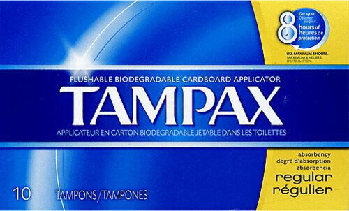 Tampax Tampons Cardboard Regular Absorbency
