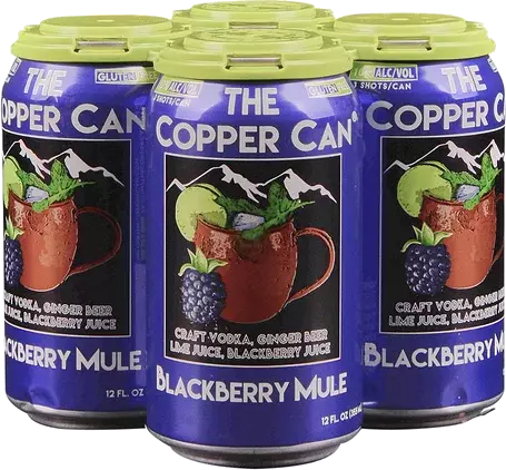 The Copper Blackberry Moscow Mule Each Can