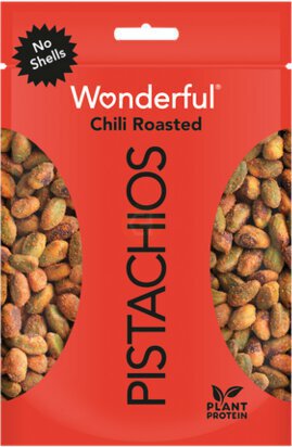 Wonderful Pistachios Chili Roasted No Shell Bag