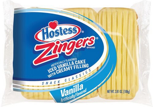Hostess Zingers Vanilla Cake With Creamy Filling Ct