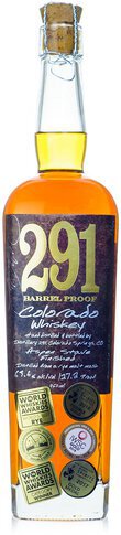 Distillery 291 Colorado Rye Whiskey Aspen Stave Finished Barrel Proof