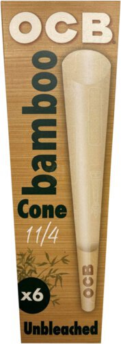 Ocb Bamboo Unbleached 1/4 Cone Rolling Papers