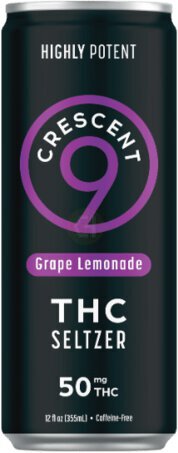 Crescent Highly Potent Jet Life Grape Lemonade Thc Seltzer 4 Pack 50mg