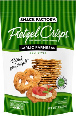 Snack Factory Pretzel Crisps Garlic Parmesan