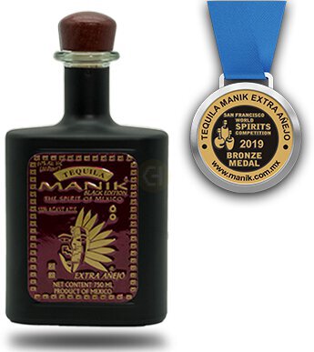 Manik Black Xtra Anejo Tequila Mexico