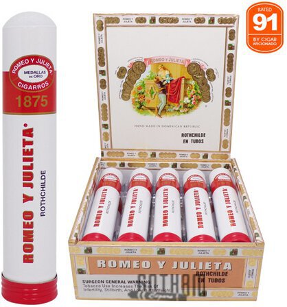 Romeo Y Julieta Rothchilde En Tubo