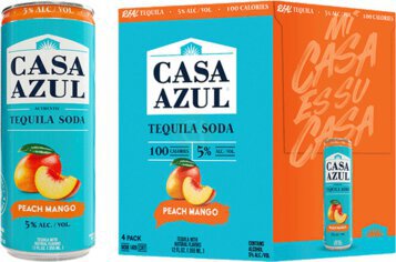 Casa Azul Tequila Soda Peach Mango