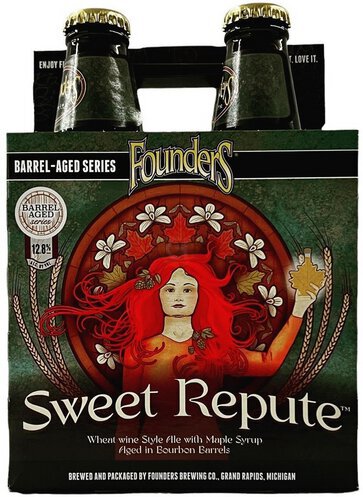 Founders Sweet Repute Bourbon Barrel Aged Wheat Wine Style Ale With Maple Syrup