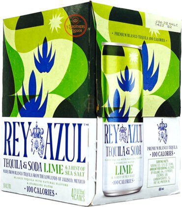 Rey Azul Tequila & Soda Lime & Hint Of Sea Sa