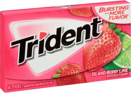 Trident Island Berry Lime Sugar Free Gum