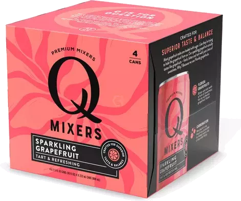Q Sparkling Grapefruit Cans