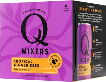 Q Mixers Tropical Ginger Beer Mango Passion Fruit