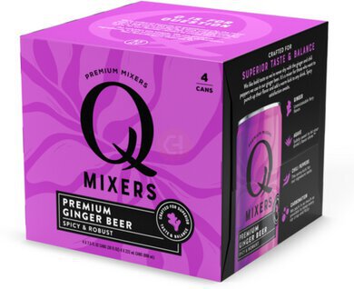 Q MIXERS GINGER BEER 4PK CAN