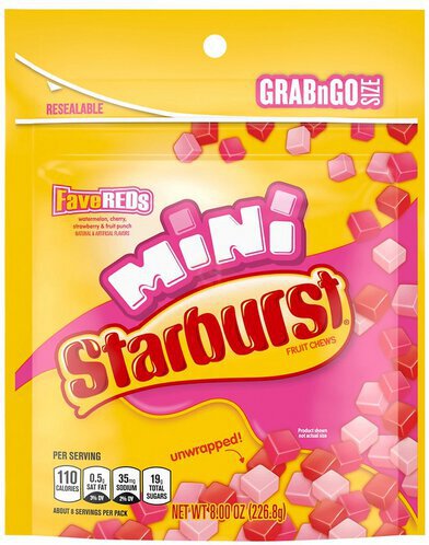 Starburst Mini's Fave Red Peg Bag