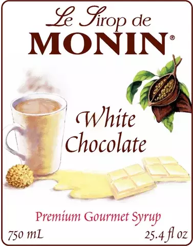 Monin White Chocolate Glass