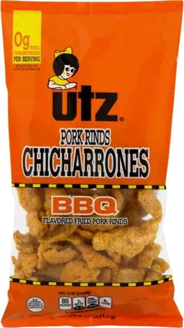 Utz Pork Rinds Chicharrones Bbq Flavored Fried Pork Rinds