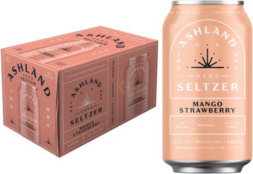 Ashland Spiked Seltzer Mango Strawberry 6 Pack