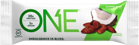 One Flavored Protein Bar Chocolate Almond Bliss