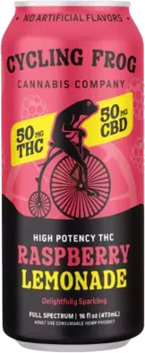 Cycling Frog Raspberry Lemonade High Potency 50mg Thc Sparkling