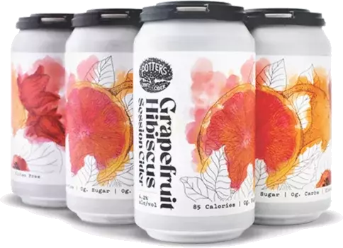 Potter's Grapefruit Hibiscus Session Cider