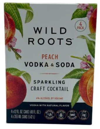 Wild Roots Vodka Soda Peach