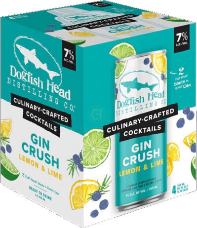 Dogfish Head Gin Crush Lemon & Lime Cocktail Single